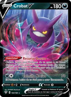 Crobat V, Oscuridad Incandescente No. 104 Holo