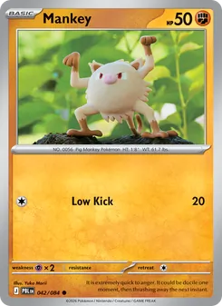 Mankey, Pitch Black No. 042 Normal