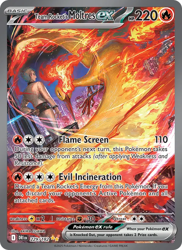 Team Rocket's Moltres ex, Destined Rivals Nº 229