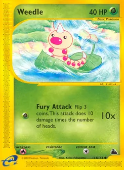 Weedle, Skyridge No. 114 Normal