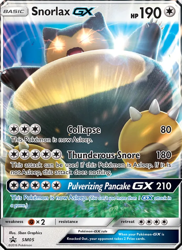 Snorlax GX, SM Black Star Promos No. SM05