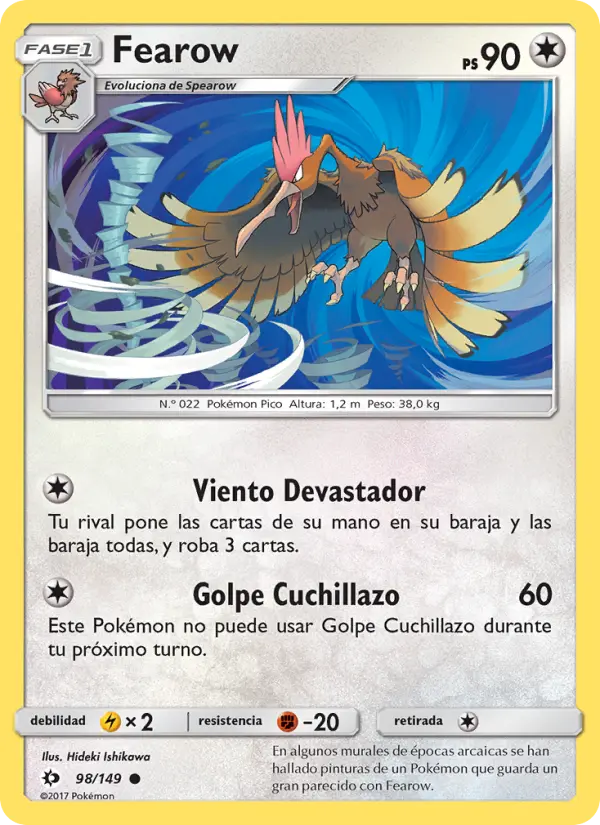 Fearow, Sol y Luna No. 98
