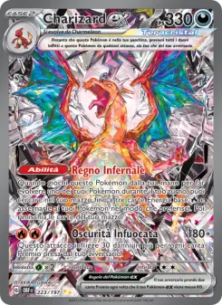 Charizard-ex, Ossidiana Infuocata Nº 223 Holo