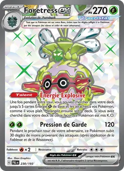 Foretress-ex, Évolutions à Paldea Nº 230 Holo