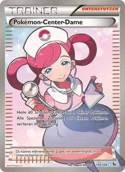Pokémon-Center-Dame, Flammenmeer Nº 105 Normal