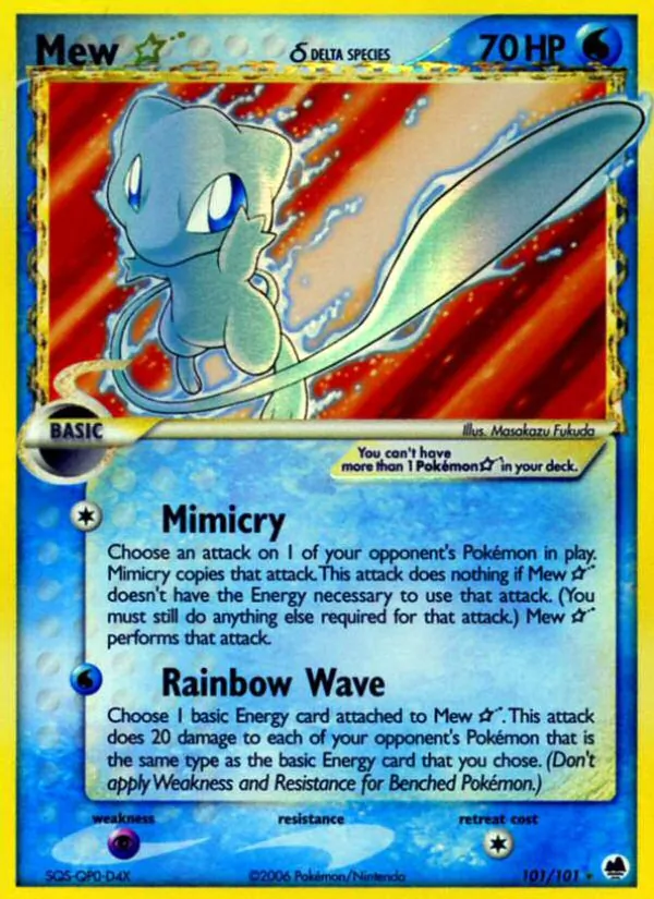 Mew ☆ δ, Dragon Frontiers Nº 101