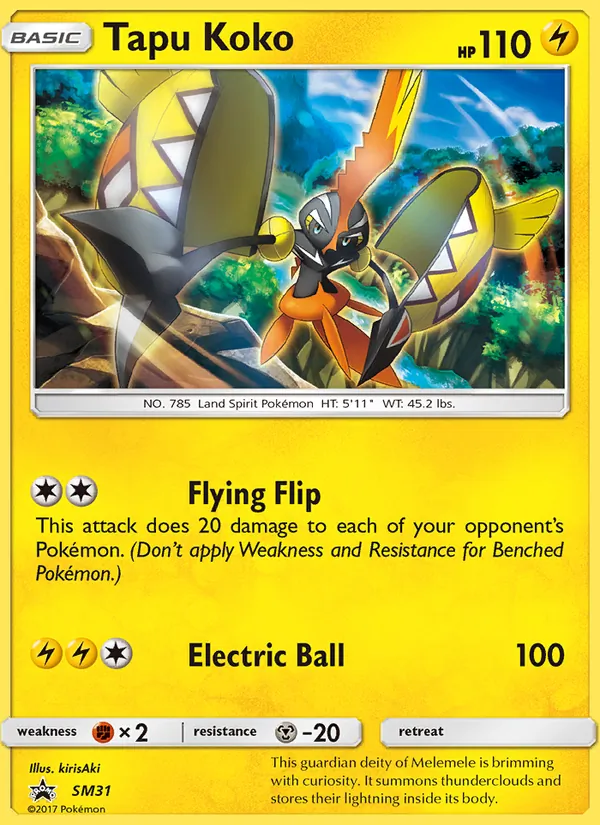Tapu Koko, SM Black Star Promos No. SM31