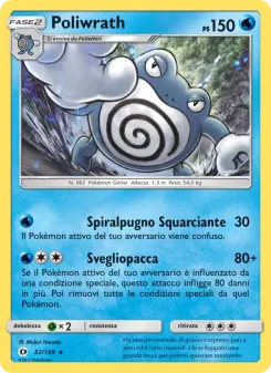 Poliwrath, Sole e Luna No. 32 Normal