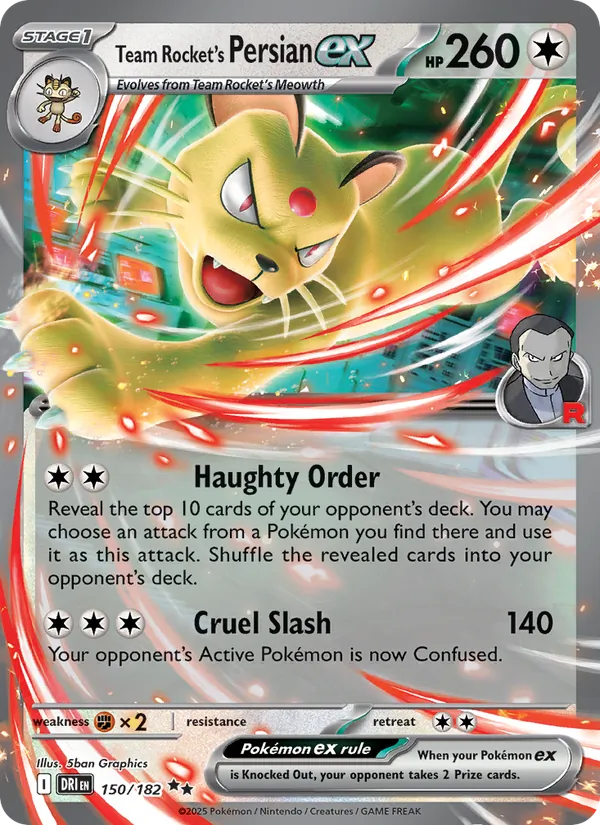 Team Rocket's Persian ex, Destined Rivals Nº 150