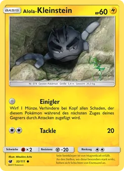 Alola-Kleinstein, Aufziehen der Sturmröte Nº 32 Normal