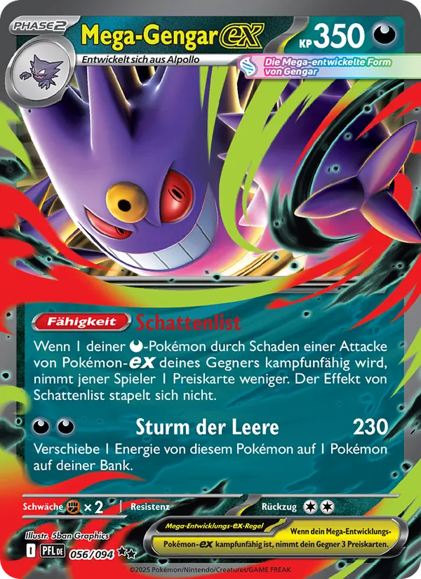 Mega-Gengar-ex, Fatale Flammen No. 056