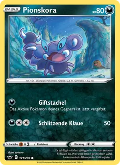 Pionskora, Schwert & Schild Nº 121 Normal