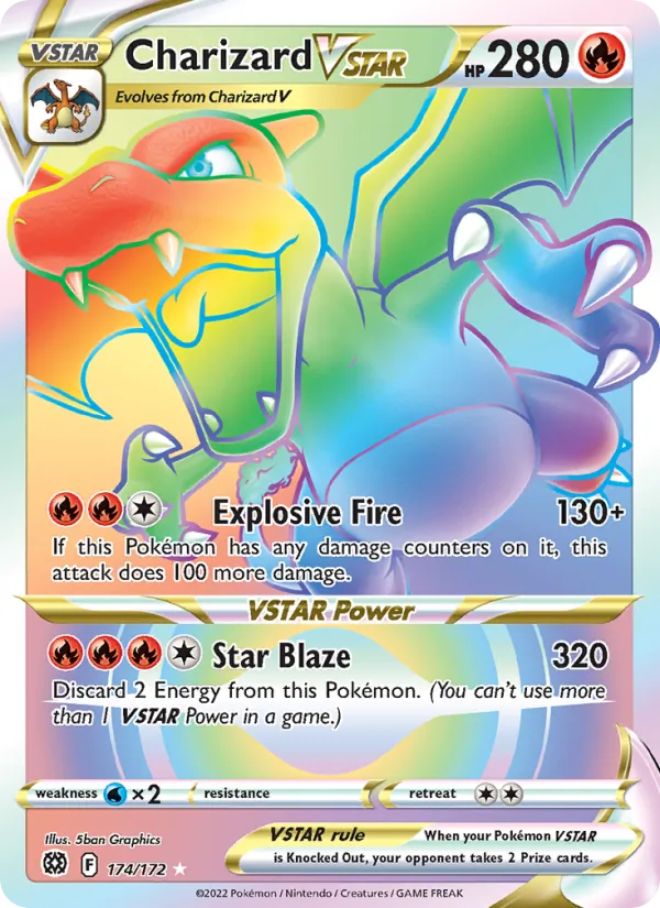 Charizard VSTAR, Brilliant Stars No. 174