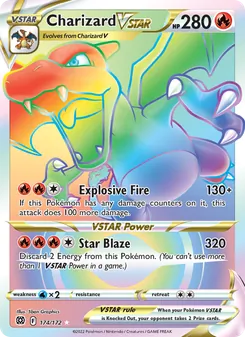 Charizard VSTAR, Brilliant Stars No. 174 Holo