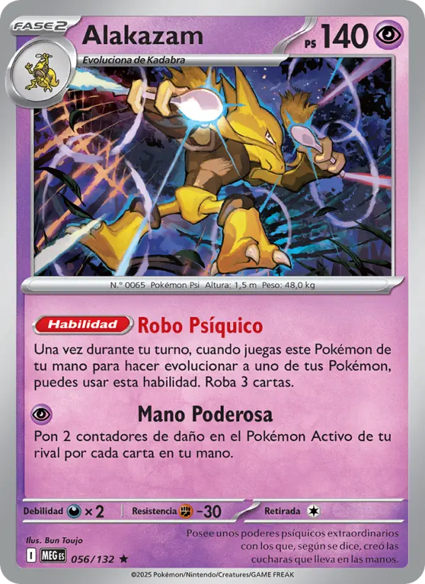 Alakazam, Megaevolución Nº 056