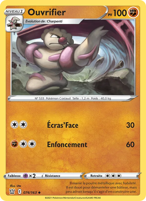 Ouvrifier, Styles de combat Nº 74