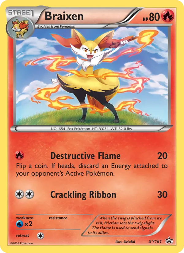 Braixen, XY Black Star Promos No. XY161