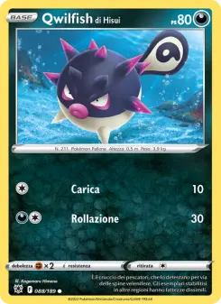 Qwilfish di Hisui, Lucentezza Siderale No. 088 Normal