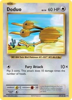 Doduo, Evolutions Nº 69 Normal