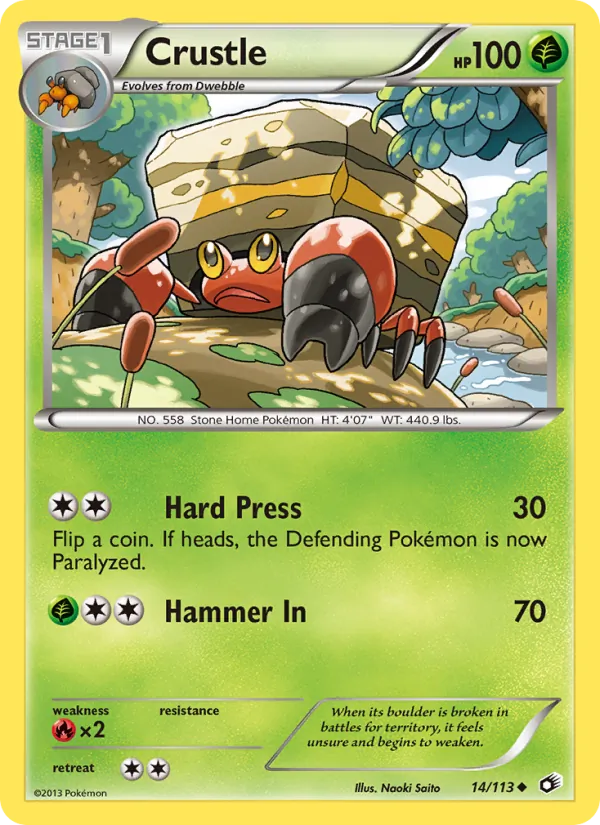 Crustle, Legendary Treasures Nº 14