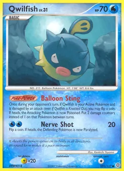 Qwilfish, Secret Wonders No. 101 Normal