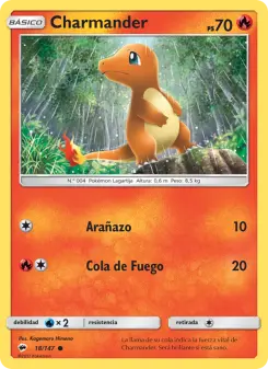 Charmander, Sombras Ardientes Nº 18 Normal