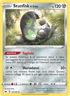 Stunfisk di Galar, Spada e Scudo Nº 132 Normal