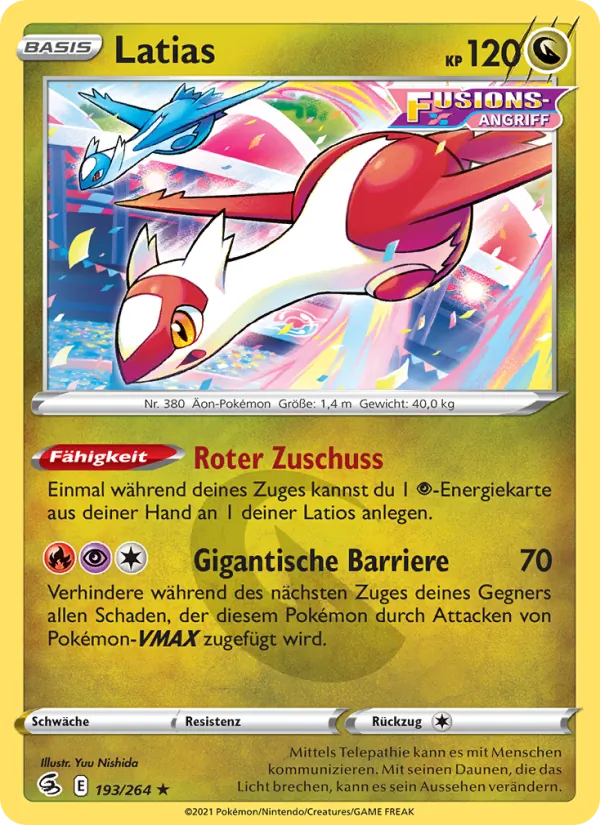 Latias, Fusions Angriff Nº 193