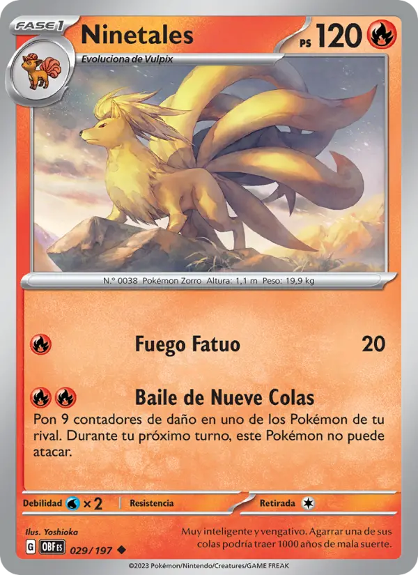 Ninetales, Llamas Obsidianas No. 029