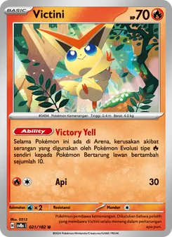 Victini, Kilat Rasi No. 021 Normal