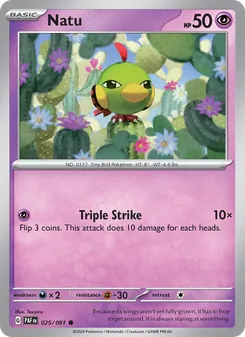 Natu, Paldean Fates Nº 025 Normal