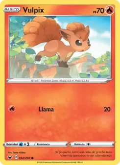 Vulpix, Espada y Escudo No. 22 Normal