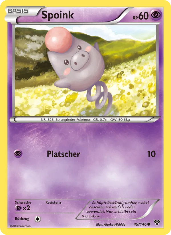 Spoink, XY Nº 49