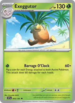 Exeggutor, Surging Sparks No. 003