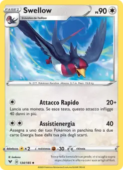 Swellow, Voltaggio Sfolgorante Nº 134 Normal