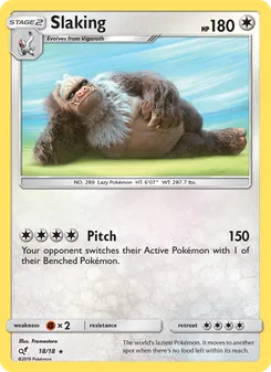 Slaking, Detective Pikachu No. 18 Normal