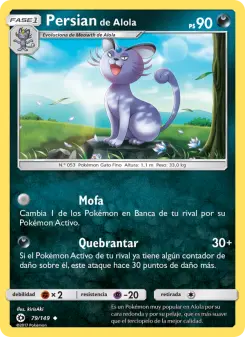 Persian de Alola, Sol y Luna Nº 79 Normal