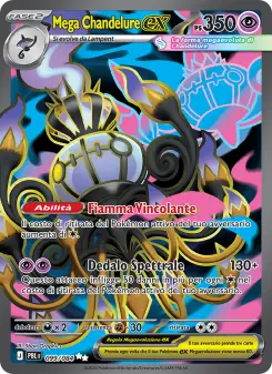 Mega Chandelure-ex, Buio Pesto Nº 099 Holo