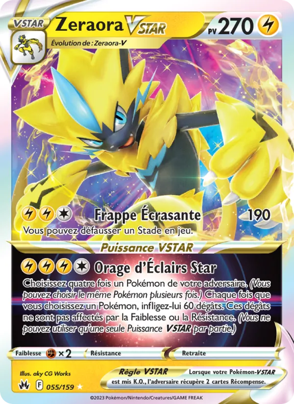 Zeraora VSTAR, Zénith Suprême No. 055