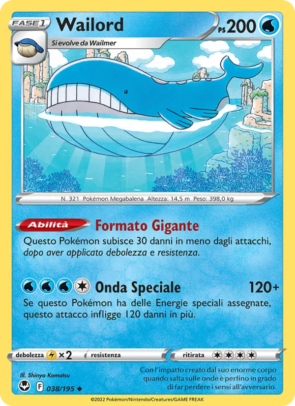 Wailord, Tempesta Argentata No. 038