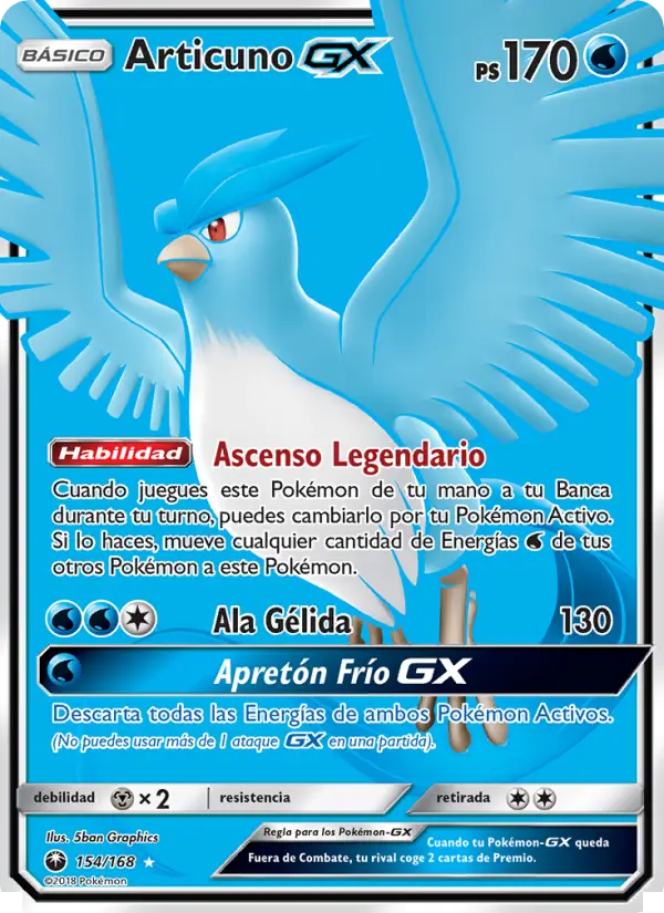 Articuno GX, Tormenta Celestial No. 154