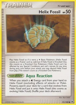 Helix Fossil, Majestic Dawn Nº 91 Normal