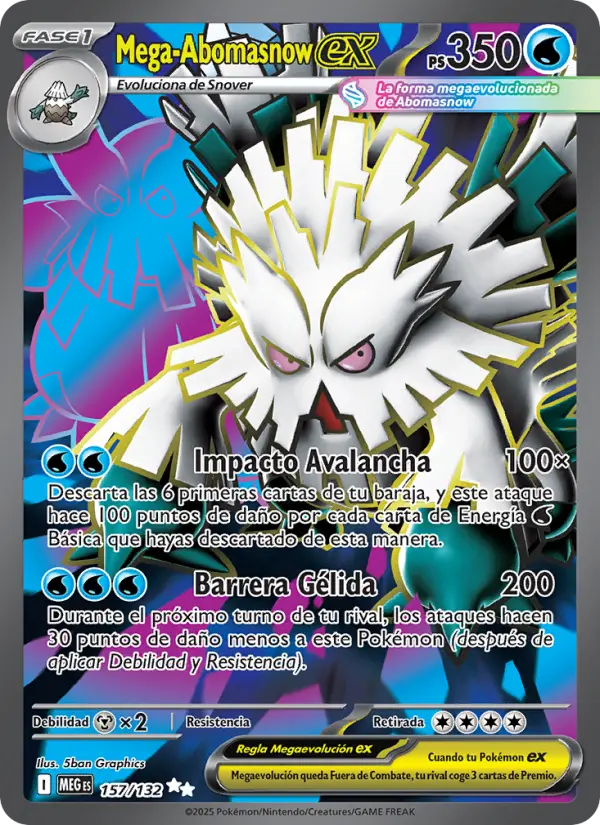 Mega-Abomasnow ex, Megaevolución No. 157