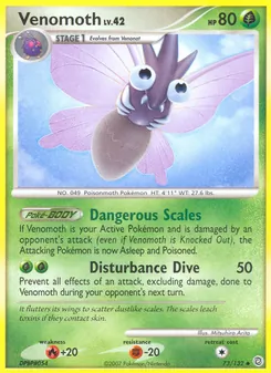 Venomoth, Secret Wonders No. 73 Normal