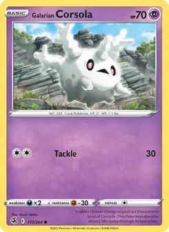 Galarian Corsola, Fusion Strike No. 117 Normal