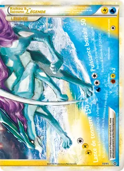 Raikou & Suicune LÉGENDE (bas), Déchaînement Nº 93 Holo