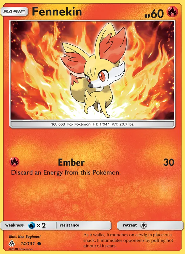Fennekin, Forbidden Light Nº 14