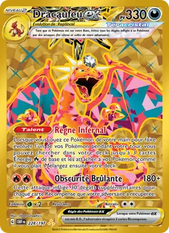 Dracaufeu-ex, Flammes Obsidiennes No. 228 Holo