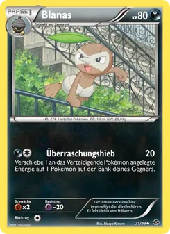 Blanas, Kommende Schicksale No. 71 Normal