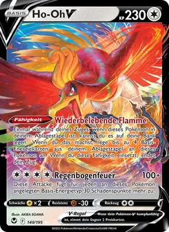 Ho-Oh V, Silberne Sturmwinde No. 140 Holo